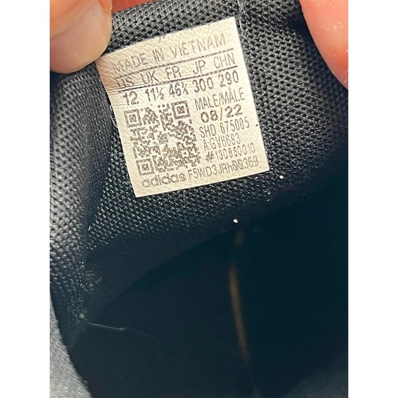 adidas Hoops 3.0 High Sneakers Basket Gym Leather Black Mens 12 Model GV6683 - Picture 8 of 8